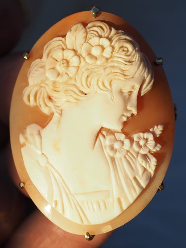 Broche ancienne camee - broche,