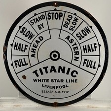 Plaque émaillée Titanic - Ø