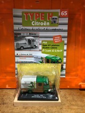 CITROEN TYPE H Y PLATEAU DOUBLE CABINE  1968  N°65  PRODUIT NEUF AVEC FASCICULE