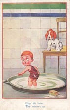 ILLUSTRATED CP MOONLIGHT - CHILD TEAR JERSEY IN DOG BASIN - 16287