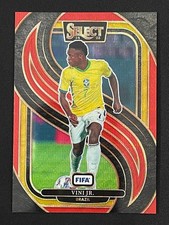 Vini Jr. 2024-25 Panini Select FIFA Mezzanine Red Wave Prizm /59 #163
