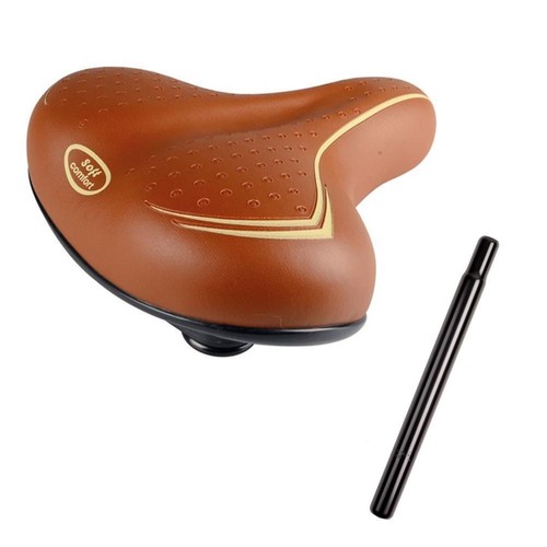 Selle brun beige pour vélo - selle,