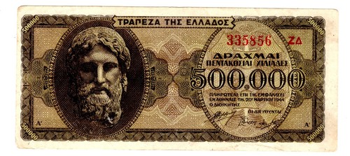 Grece greece billet 500000 - greece,