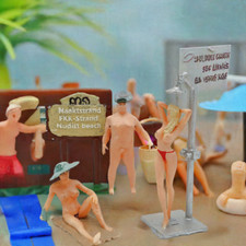 Figurines Iberplace 40012 Beach Personnes échelle 1:22,5 ensemble de modélisa...