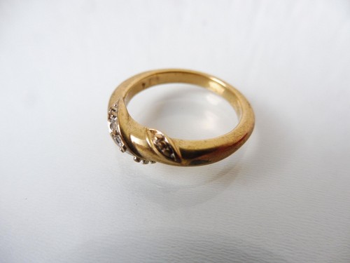 Bague dorée tournée - bague,