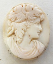 Camée  coquille 19e s bijou