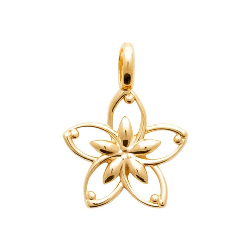 Pendentif forme fleur - , plaqué