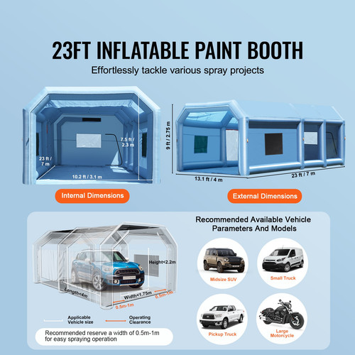 Cabine peinture gonflable - cabine,