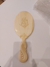 Antique Chiseled Hand Mirror Monogram Handheld Mirror Antique Hand Mirror