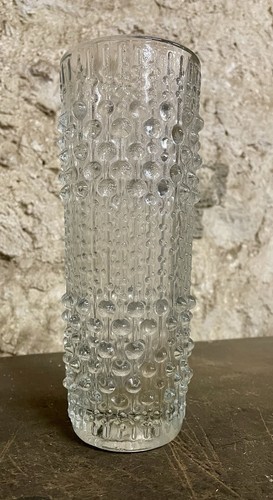 Vase vintage verre - vase, moulé