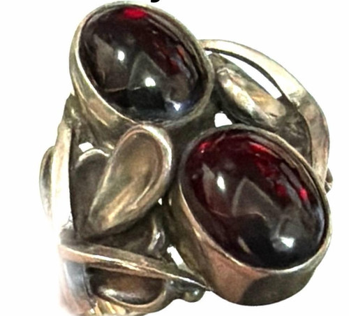 Bague grenat georg jensen - bague,