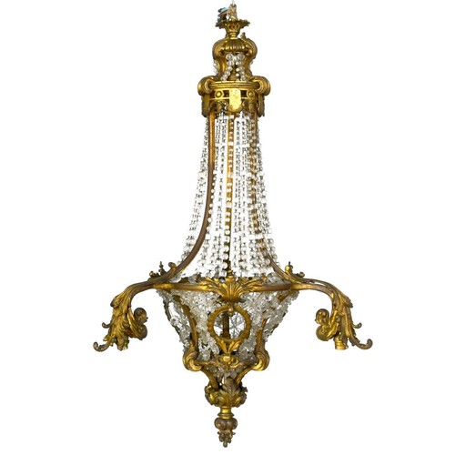 Lustre bronze doré au - lustre,