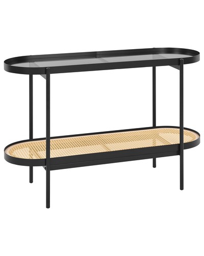 Console avec plateau verre - plateau, en
