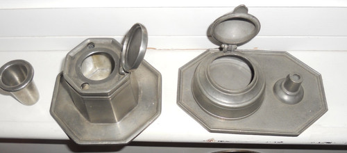 Lot ancien encrier dont - 2,