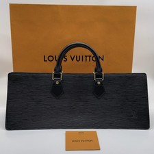 Auth Louis Vuitton Epi Noir Sac Triangle M52092 Handbag W/Paperbag NS100125