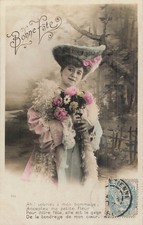 CP BON FESTE WOMEN ELEGANT FUR HAT FLOWERS - 36340