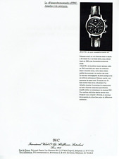 1990 Advertising 0423 Chrono Watch IWC
