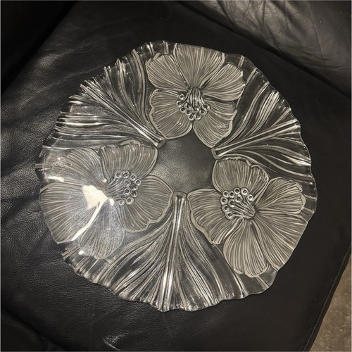 Assiette verre transparent - en,