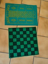 Felt, Roulette and Checkers Play Mat or Chess