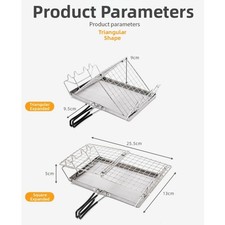 Grille-pain pliable camping en