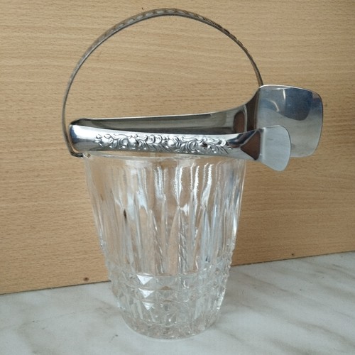 Seau glace cristal relief - glace, en