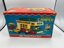 fisher price vintage ~ play family ~camper en boite