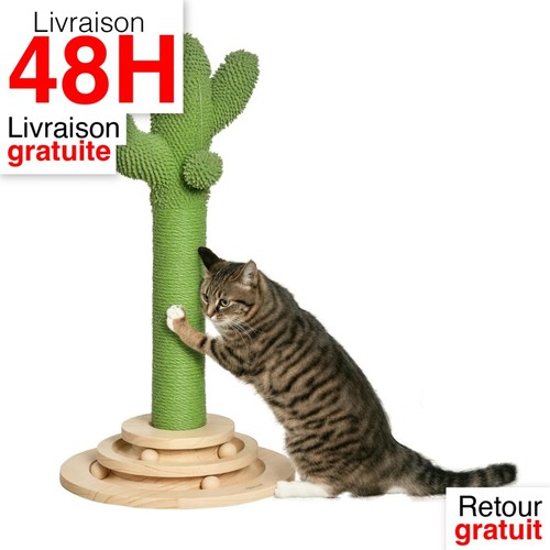 Pawhut griffoir chat cactus - griffoir,