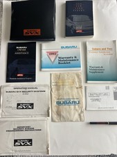 1992 Subaru SVX Owners Manual/Maintenance Booklet/SVX LOGO CASE With Pen OEM