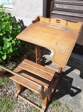 Ancien bureau d' écolier en