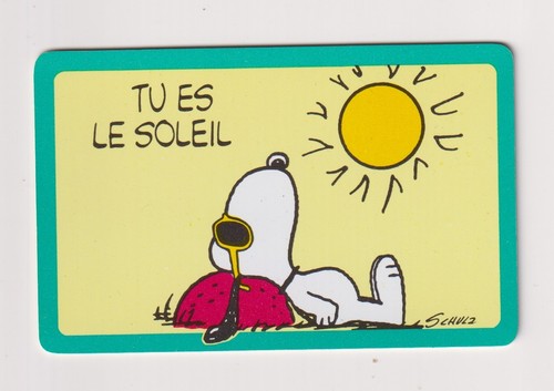 Carte snoopy peanuts - carte, tu