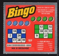 grattage FDJ - BINGO 24410 - SPECIMEN de 1994