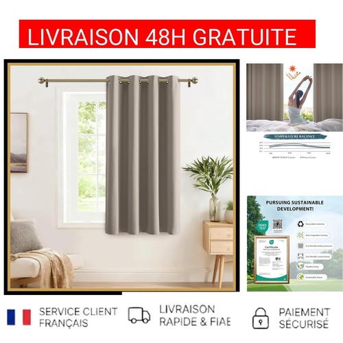 Rideau occultant thermique - rideau,