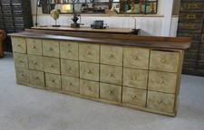 1950's 24 Drawer Patinated Craft Cabinet