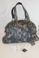 Yves St Laurent Python Skin Purse Large YSL SAC MUSE Sachel Bag