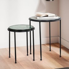FineBuy Tables Gigognes Verre