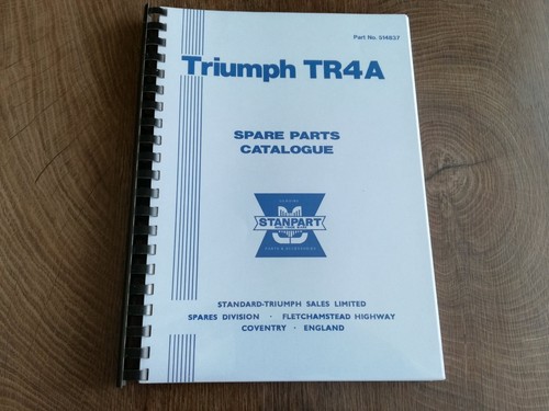 Triumph tr4a catalogue des - triumph,