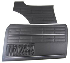 VW Karmann Ghia les Panneaux de Porte Portières Noir Ensemble Complet Neuf