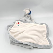 Doudou mouton bleu blanc