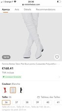 Bottes Hautes Blanches 36