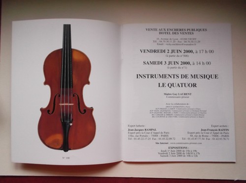 Catalogue instruments - , de