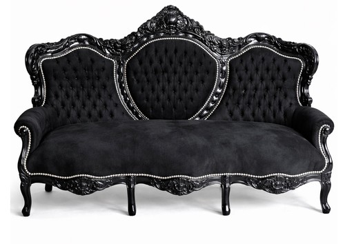 Baroque canapé noir - noir,