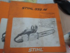 Notice d'emploi manuel Tronçonneuse Stihl 032 AV liste des Pièces de Rechange