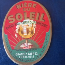 Ancienne étiquette  bière du