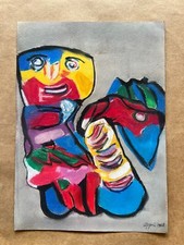 Dessin Karel Appel sur papier