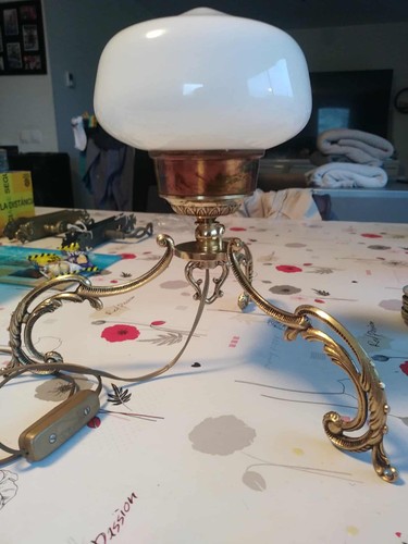 Rare ancienne lampe tripode - rare,
