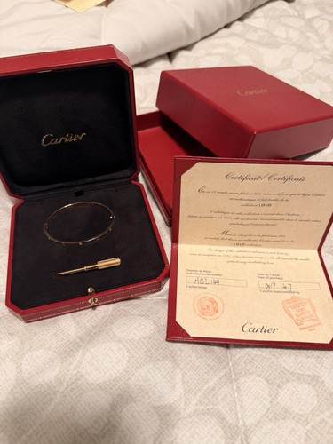 Cartier 18k rose gold - love, sm