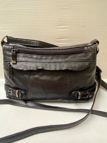 Mini sac besace cuir - , noir