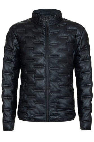 Veste biker cuir - en,