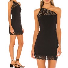 Free People Premonitions Bodycon Dress in Black XS $88