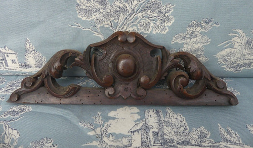 Ancien petit fronton armoire - petit, d'armoire